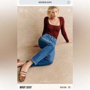 Sezane Brut Sexy Denim Jeans size 28